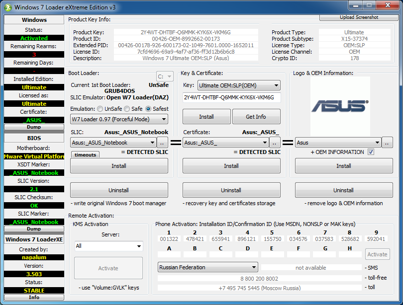 Windows 7 Loader eXtreme Edition v3 502 (FIXED) Windows 7 Loader eXtreme Edition v3 502 (FIXED)