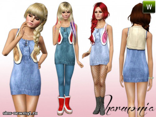одежда - The Sims 3: Одежда для подростков девушек. - Страница 3 77c0feb94c245ea3eaee551dd7403e48