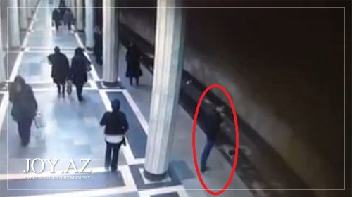 Şok: Bakıda metroda intihara cəhdin görüntüləri yayıldı