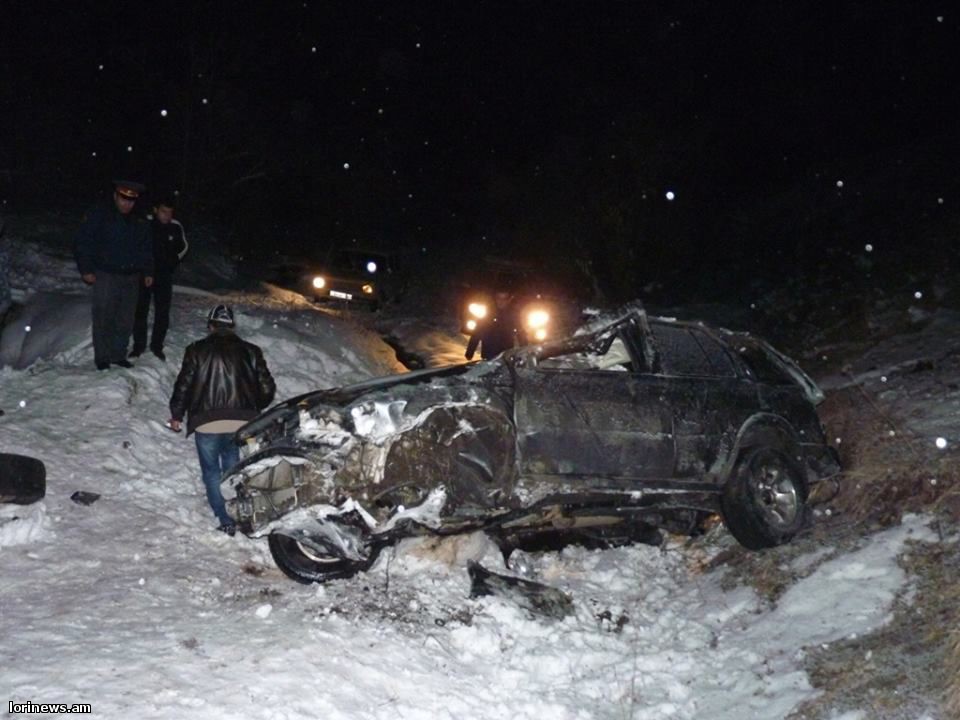 Ողբերգական ավտովթար Լոռիում. կա զոհ և վիրավոր(ֆոտո)