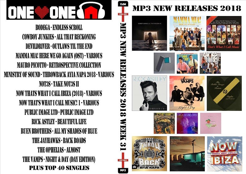 MP3 New Releases 2018 Week 31 MP3 New Releases 2018 Week 31