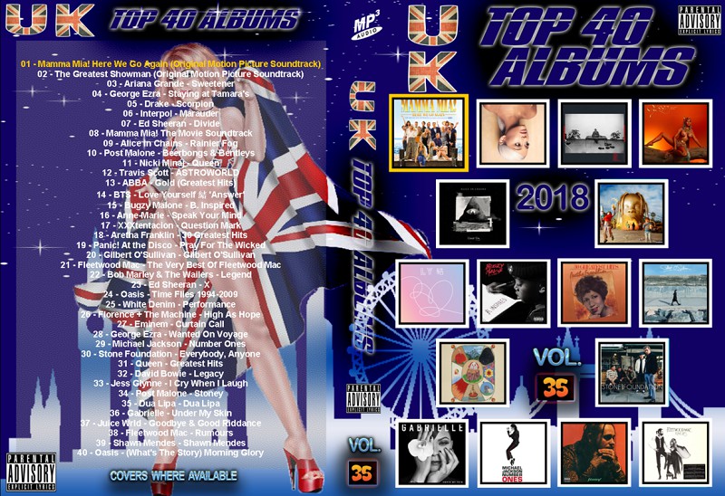 The Official UK Top 40 Albums Chart Week 35 2018 (MP3)