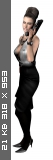 Excella in black white gown 1ad52272c6eff741dc7f742d32244090