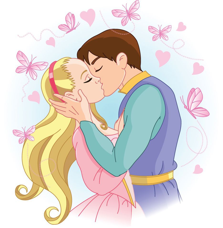 Поцелуй мультяшный