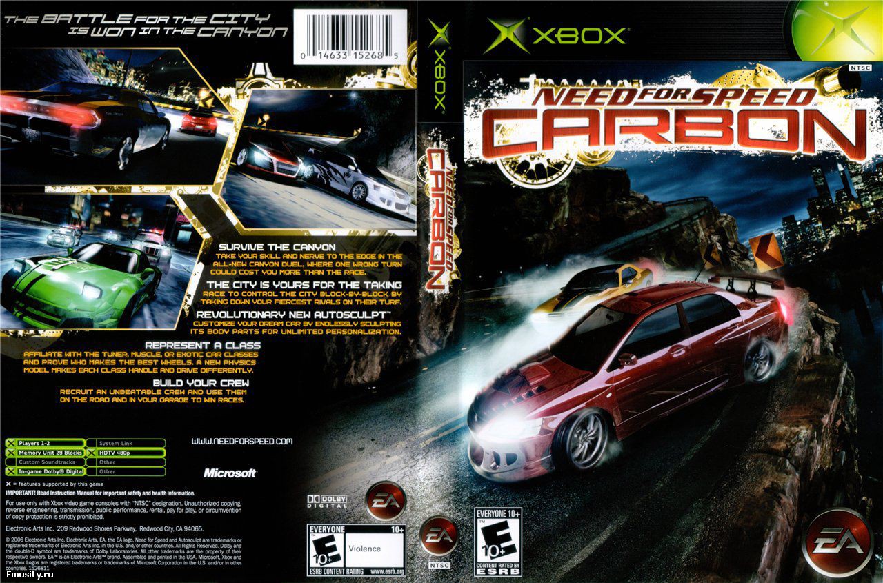 Need for speed carbon ps2 обложка
