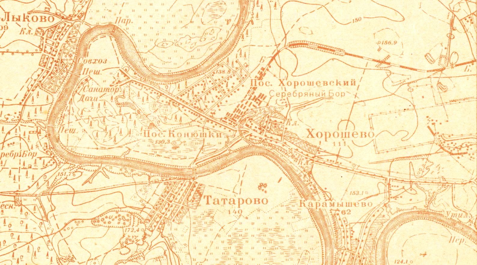 Карта подмосковья 1931