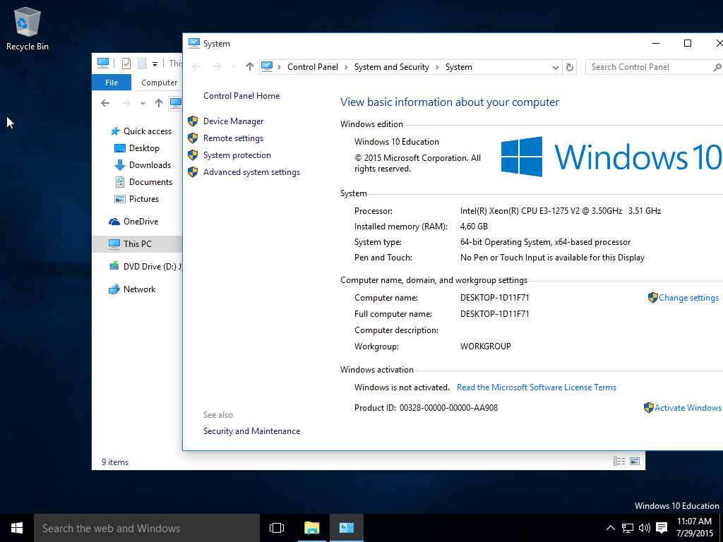 Windows 10 x64 msdn