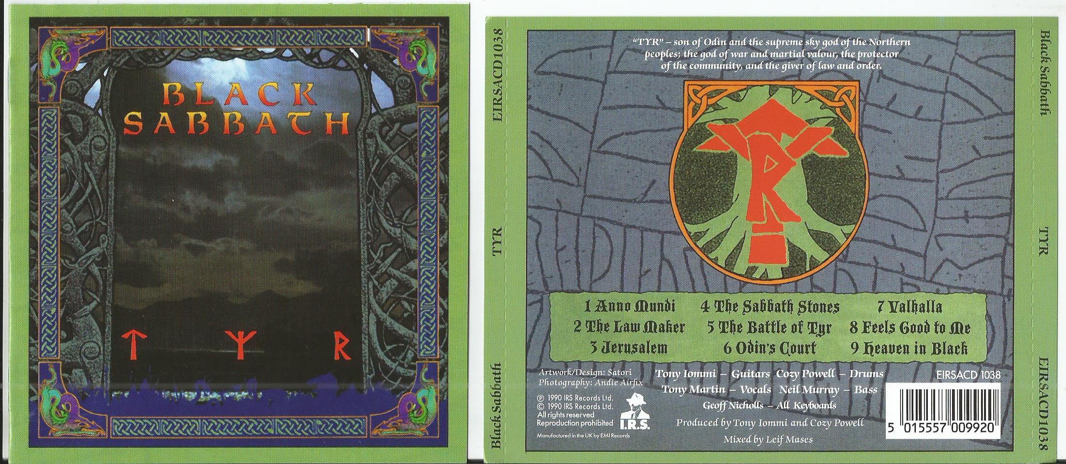 black sabbath tyr (8page booklet with lyrics)