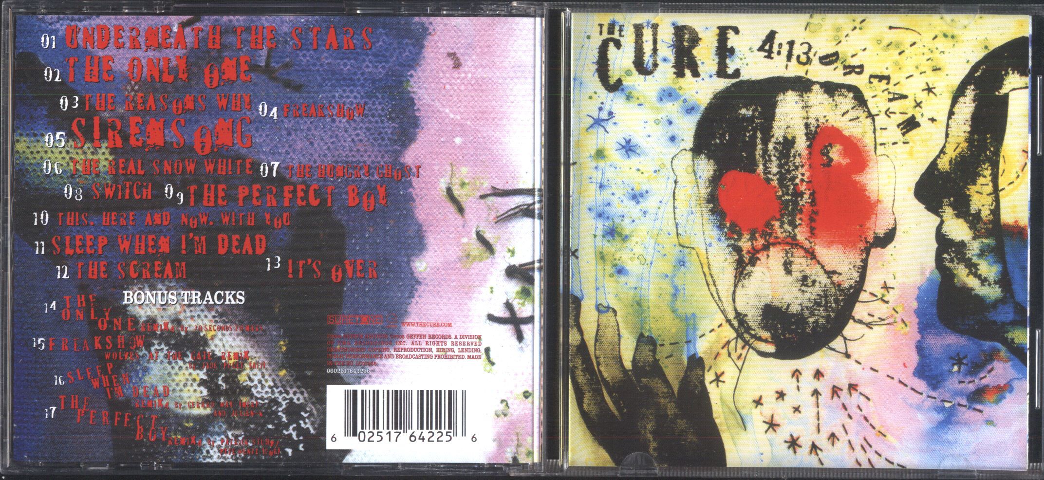 cure, the 4:13 dream + 4bonus remixes (extended booklet with lyrics)