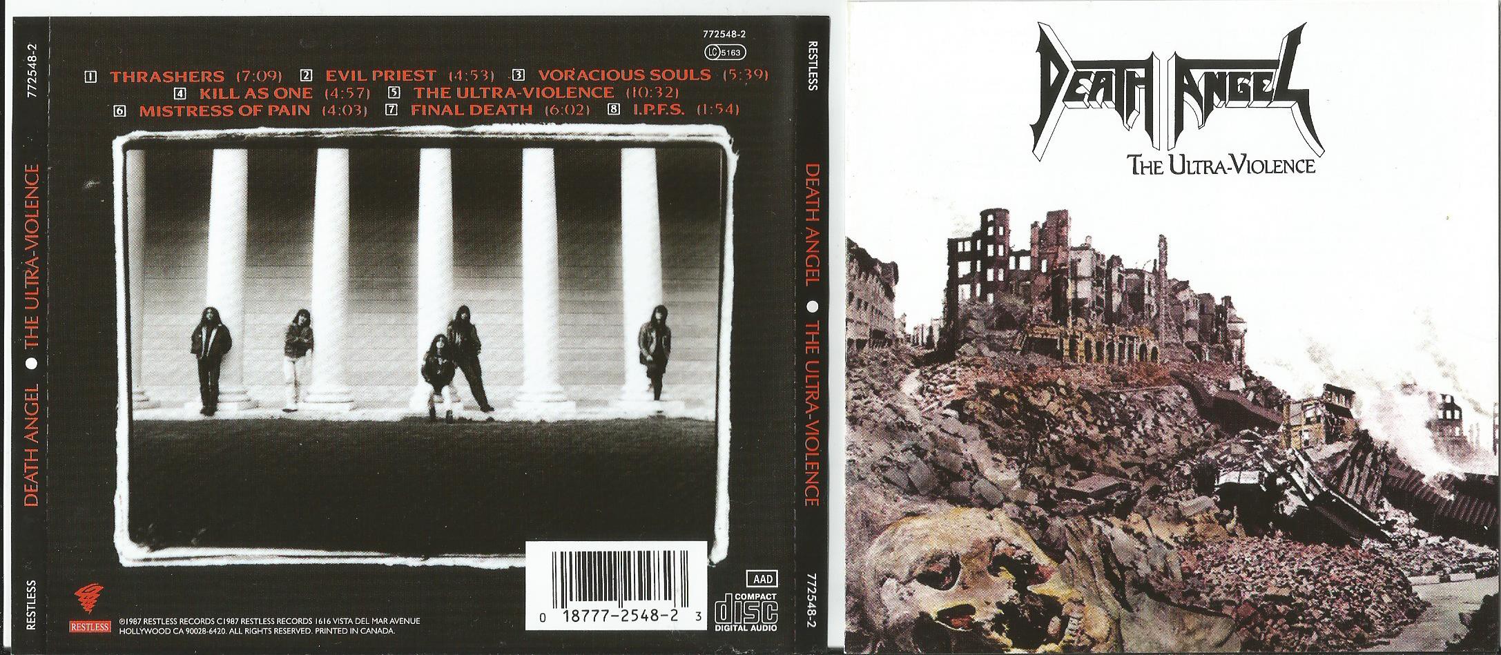 death angel the ultra-violence (booklet with lyrics)