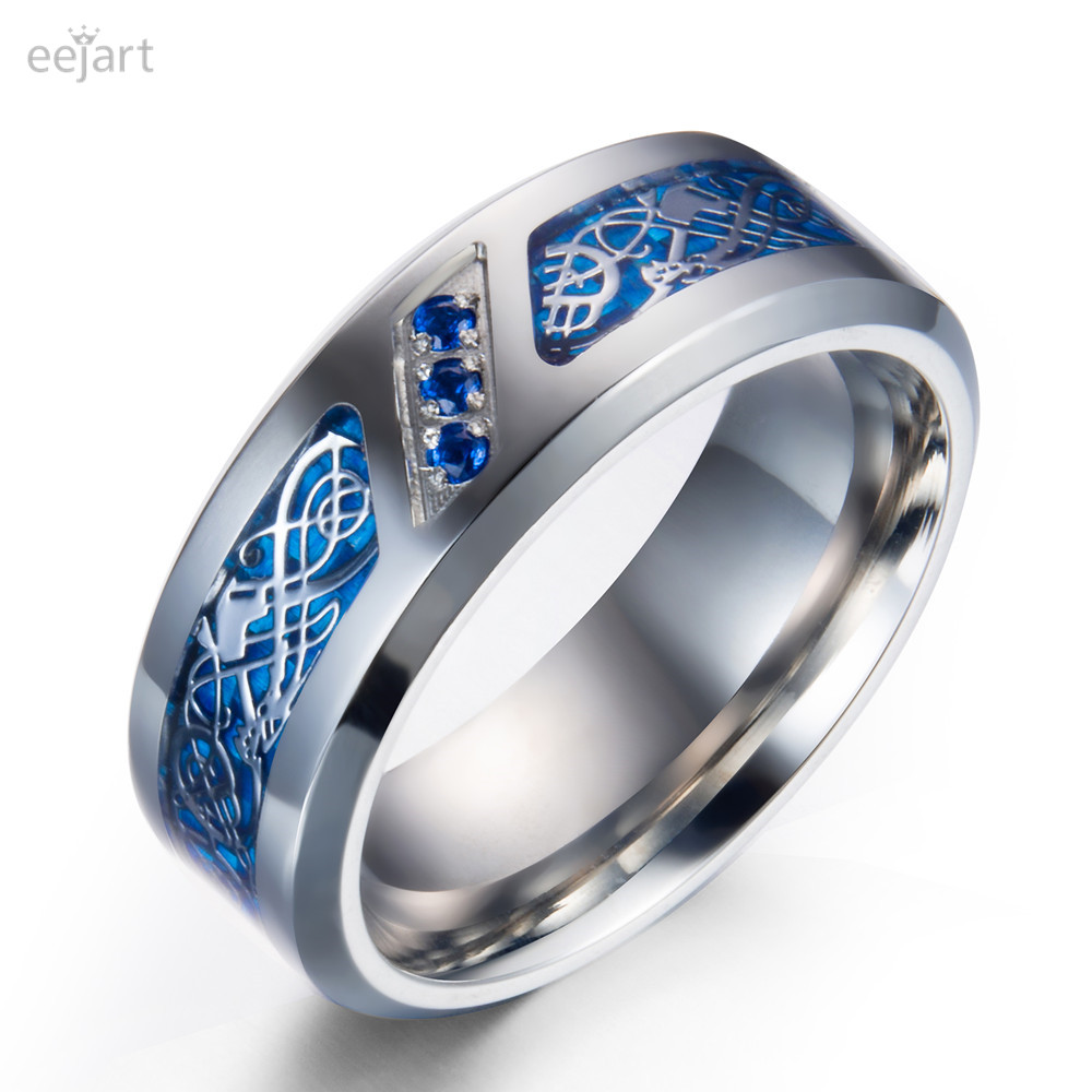 Eejart-Титан-обручальное-кольцо-с-Дракон-Дизайн-над-голубой-углерода-Волокно-декор-и-Голубой-цирконий.jpg