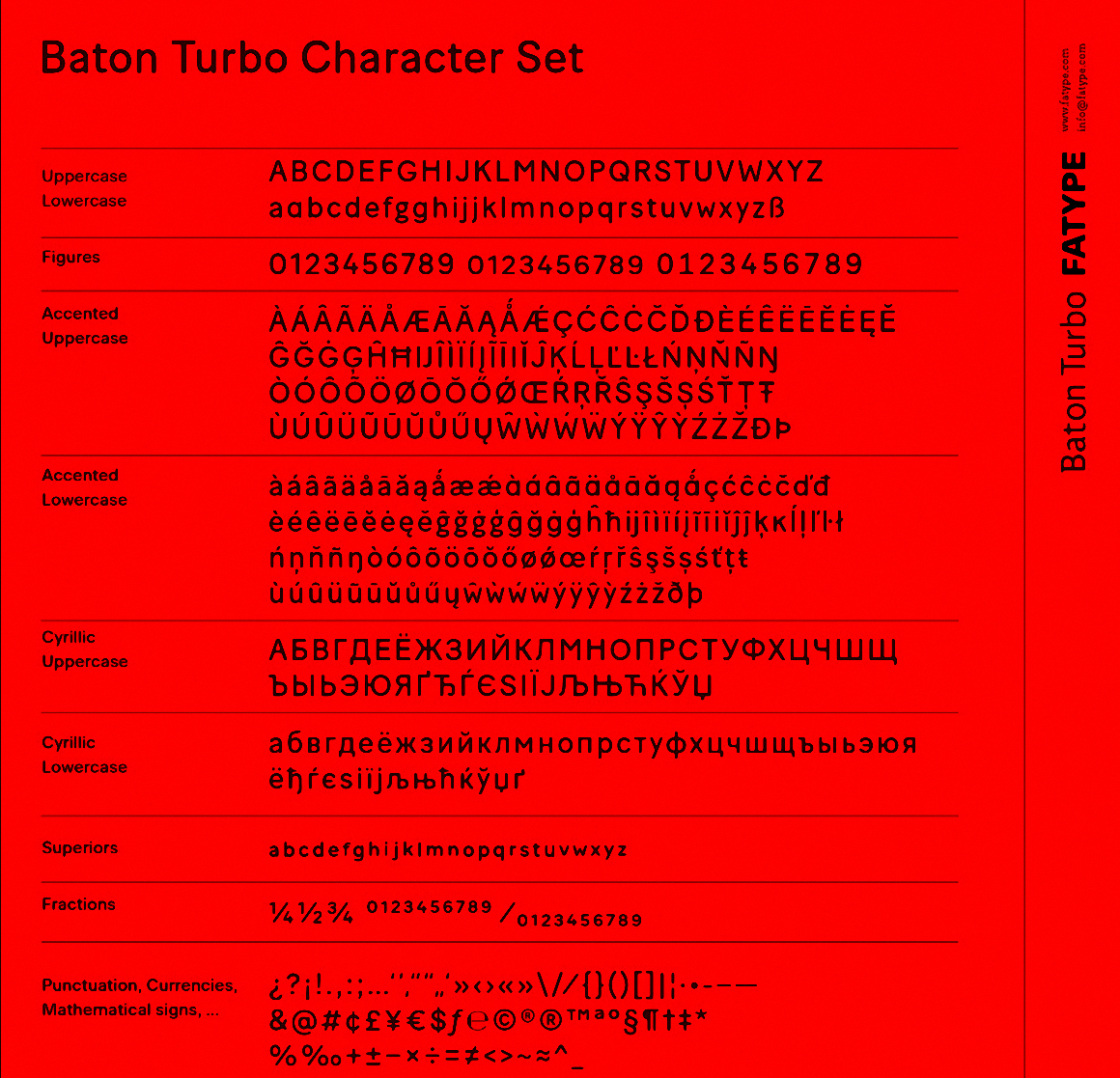 Шрифт Baton Turbo