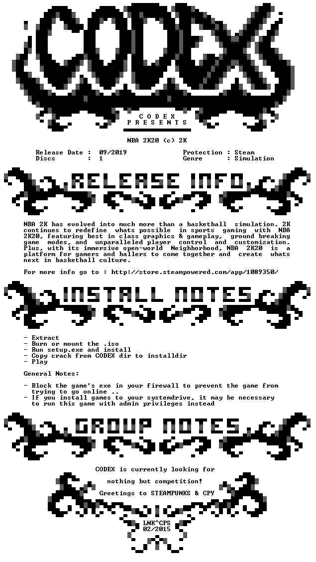 NBA 2K20-CODEX NBA 2K20-CODEX