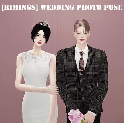 Свадебные позы Wedding Photo Pose от RIMINGs для Симс 4