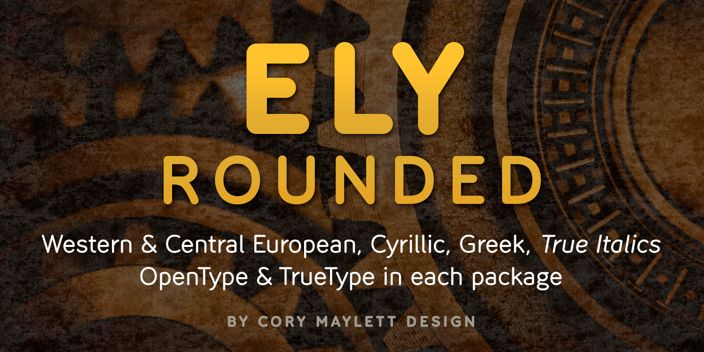 Шрифт Ely Rounded