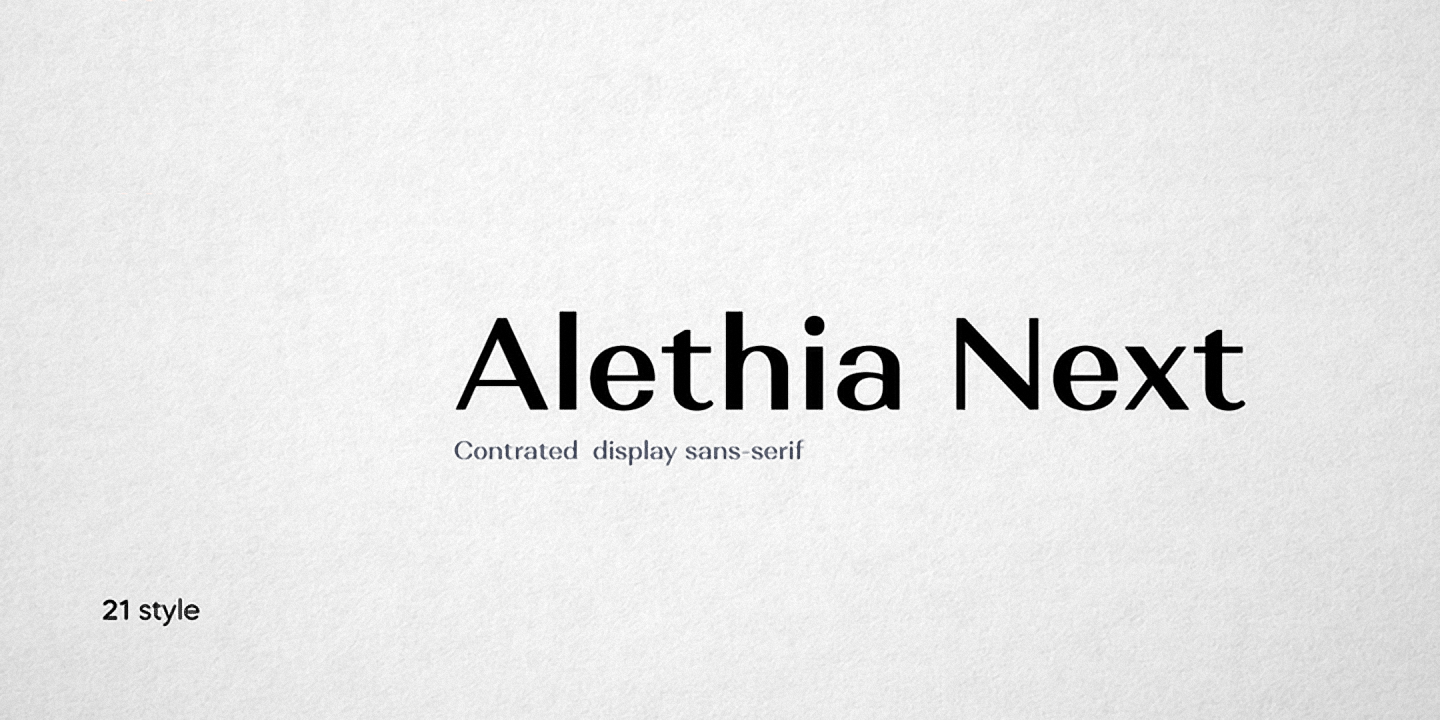 Шрифт Alethia Next
