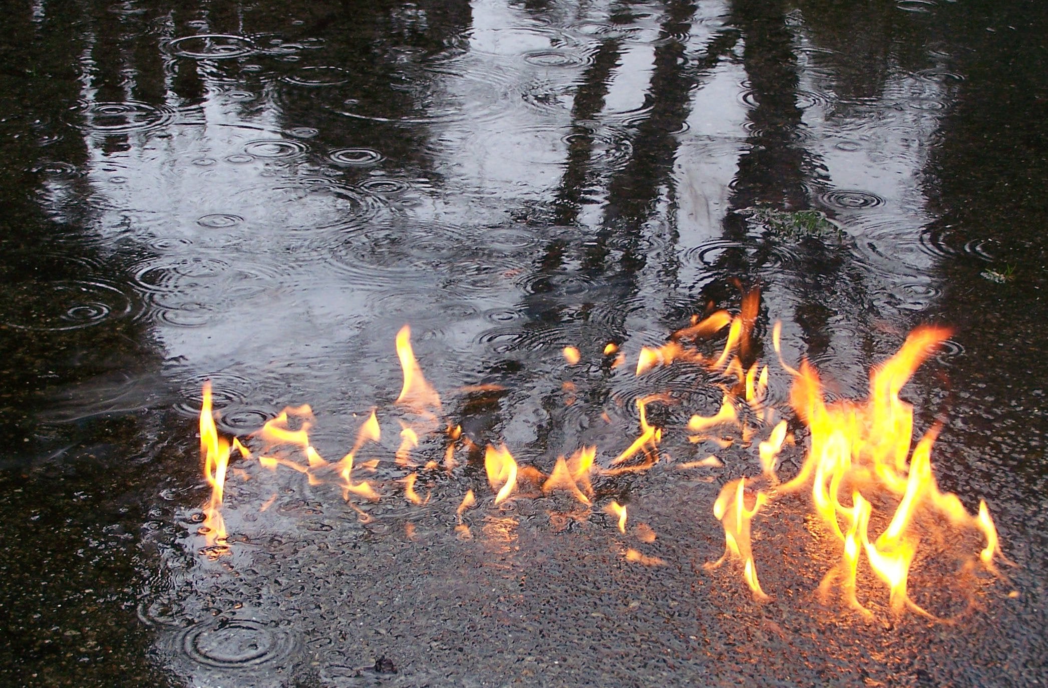 Песню горят вокруг огни. Вода горит. Огонь и вода. Горящий костер. Костер в дождь.