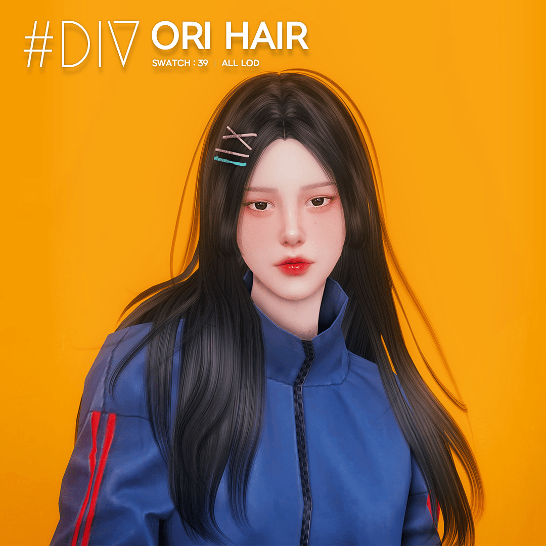 Прическа Ori Hair от DIV для Симс 4