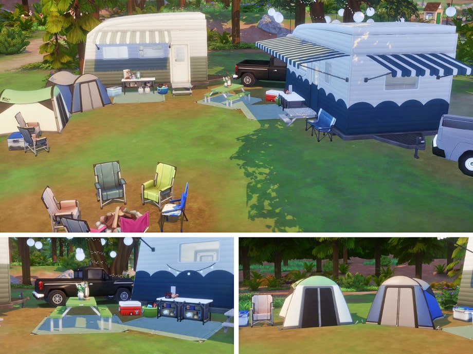 Кемпинг Family Camping от Summerr Plays для Симс 4