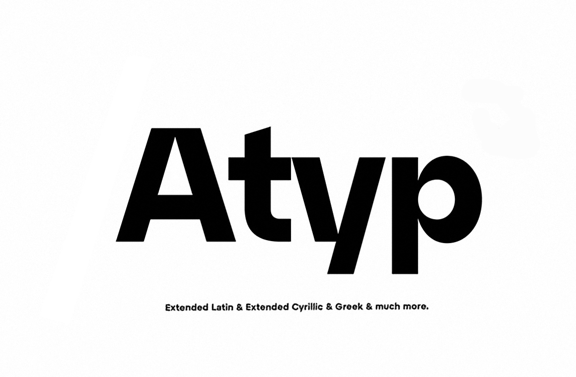 Шрифт Atyp