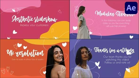 VideoHive - Aesthetic Colorful Slideshow Stories 36583694