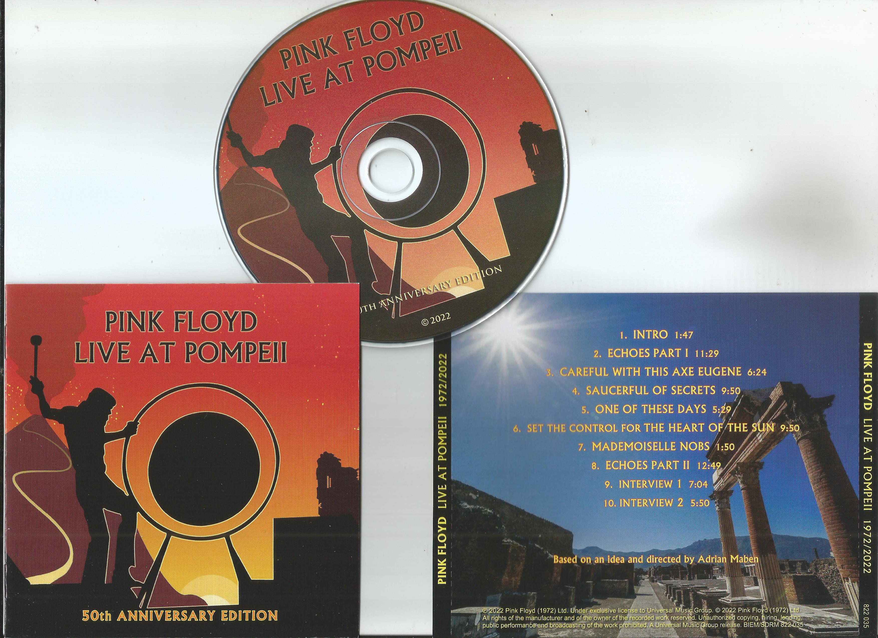 pink floyd live at pompeii - 50th anniversary edition