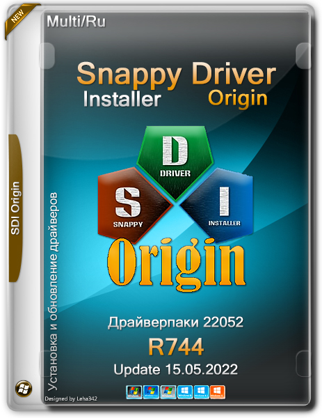 Snappy Driver Installer Origin R744 / Драйверпаки 22.05.2 (x86-x64) (2022) (Multi/Rus) (НЕофициальная раздача)