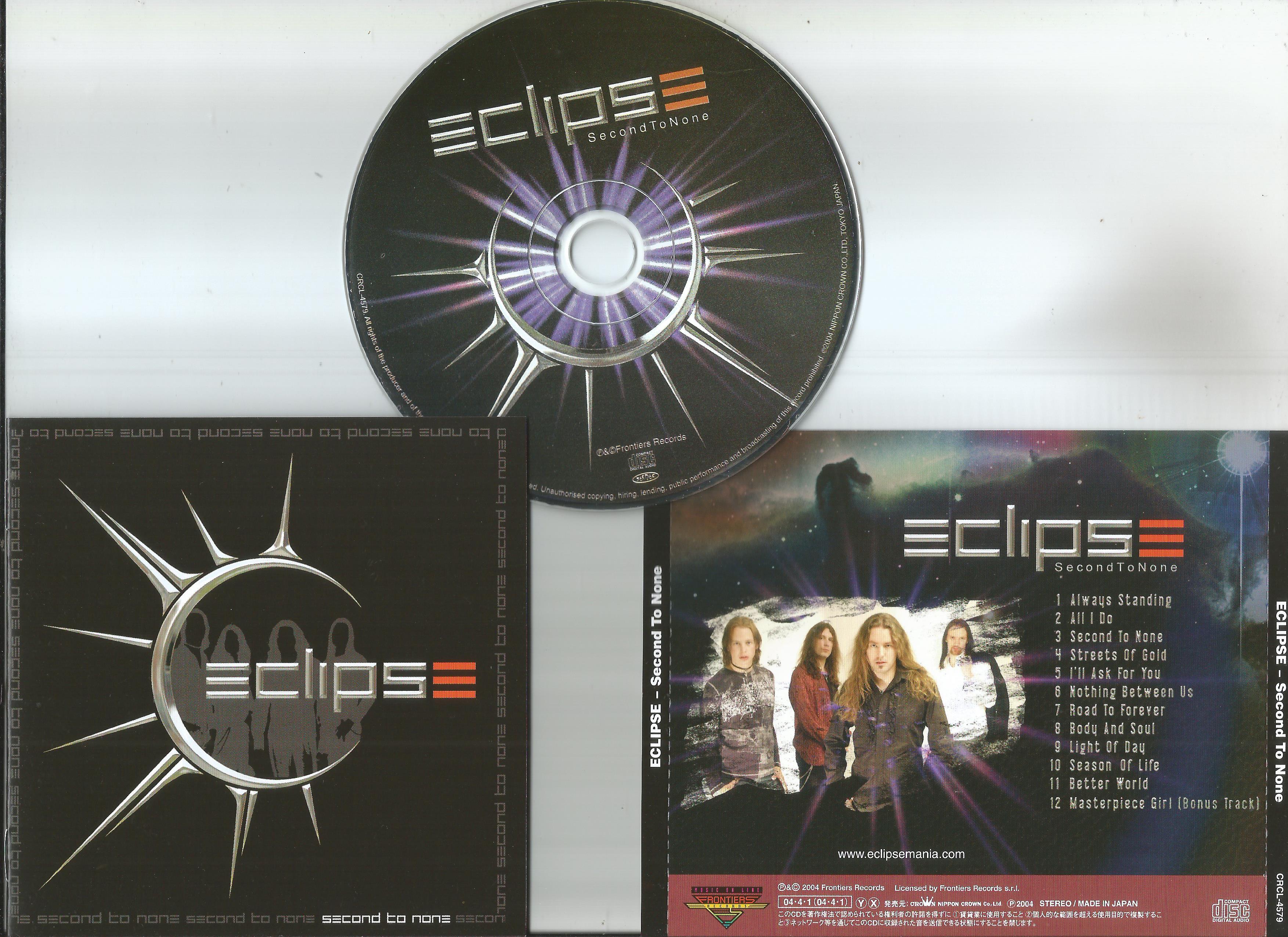 eclipse second to none (12page booklet with lyrics)