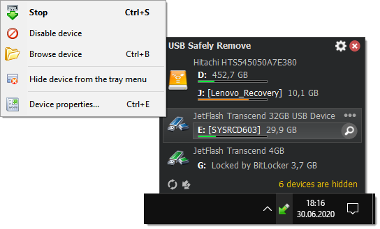 USB Safely Remove 7.0.5.1320 RePack by KpoJIuK 007f84192a26577514d33f0e124db31b