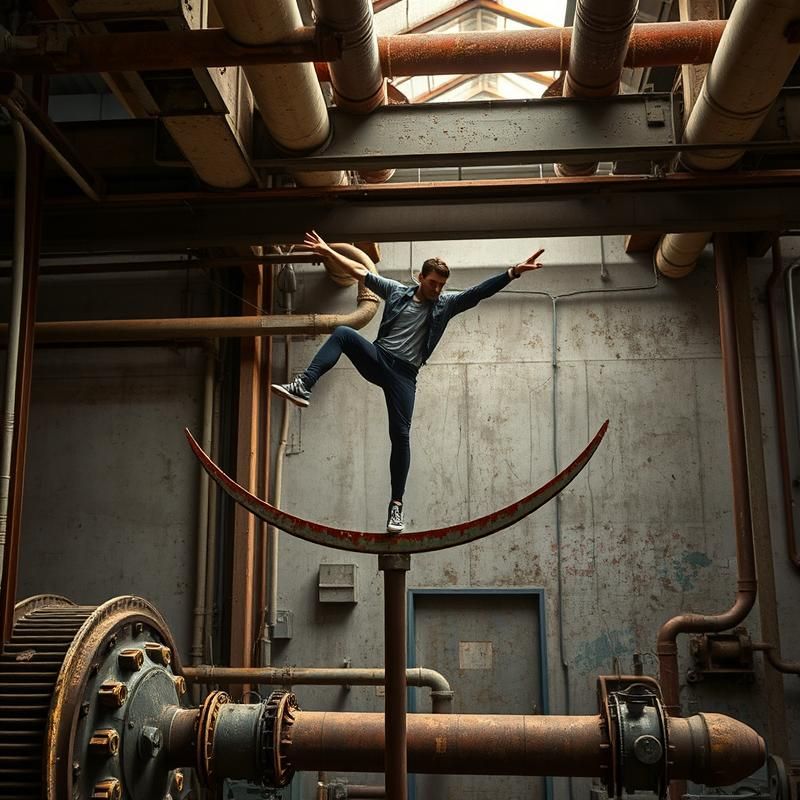 industrial style AI art