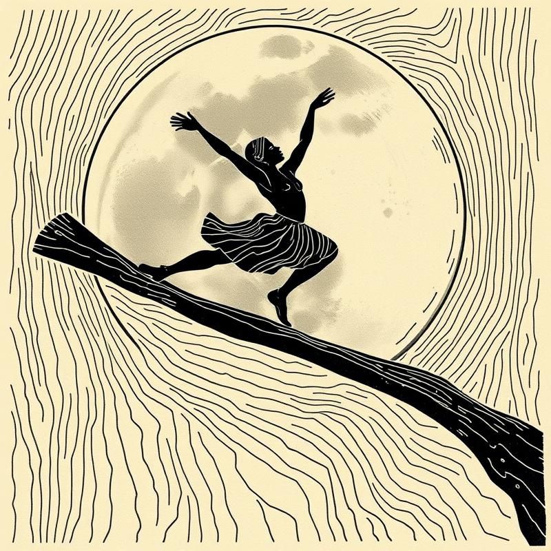 woodcut style AI art