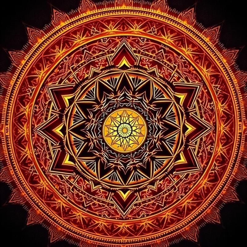 sacred geometry style AI art