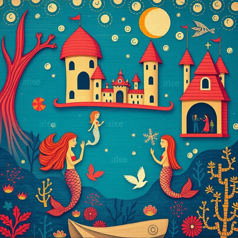 folk art style AI art