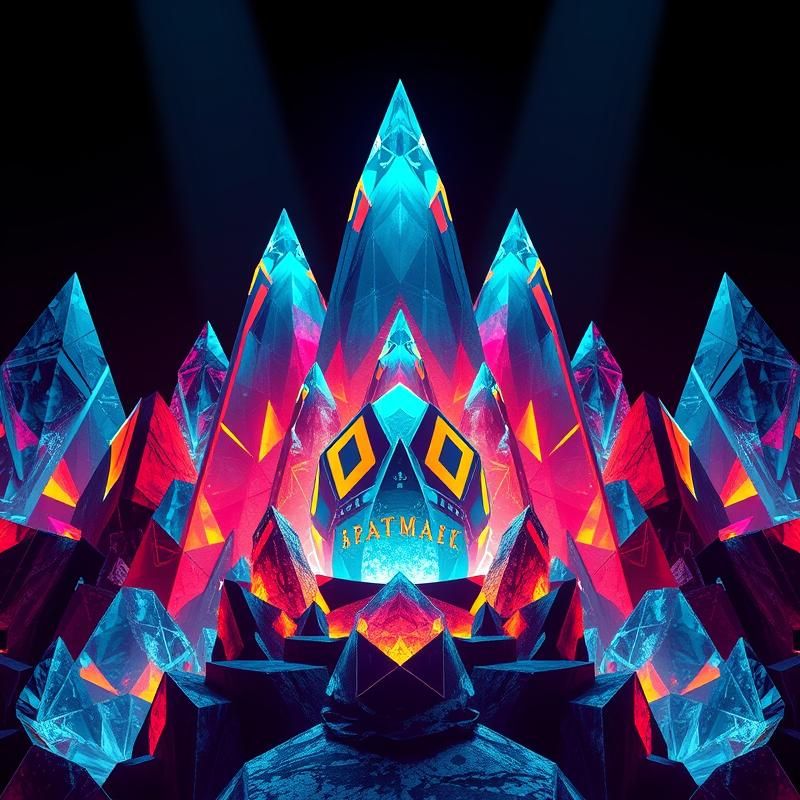 geometric style AI art