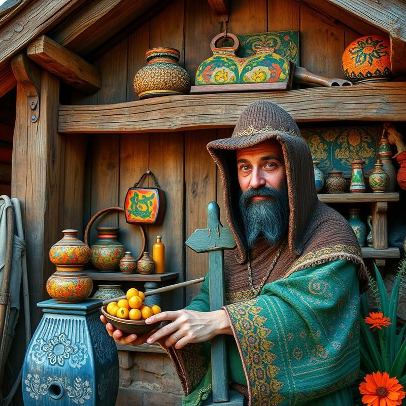 folk art style AI art