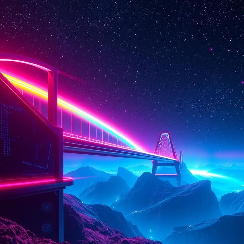 synthwave style AI art