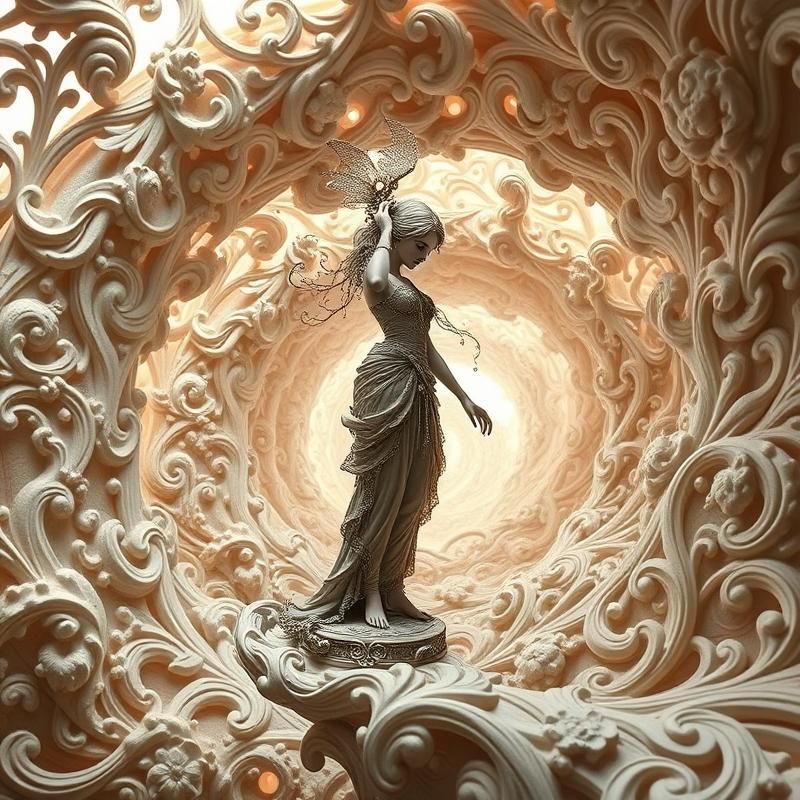 rococo style AI art