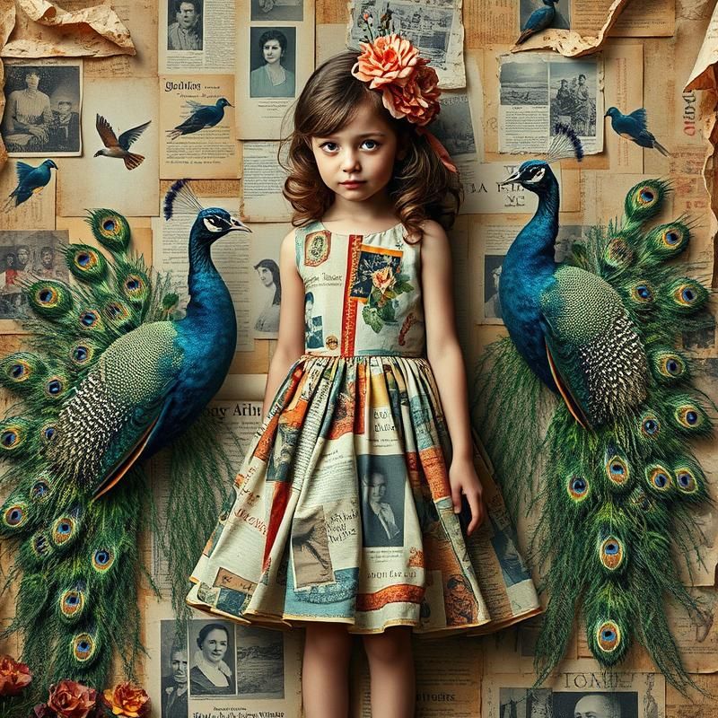 collage style AI art