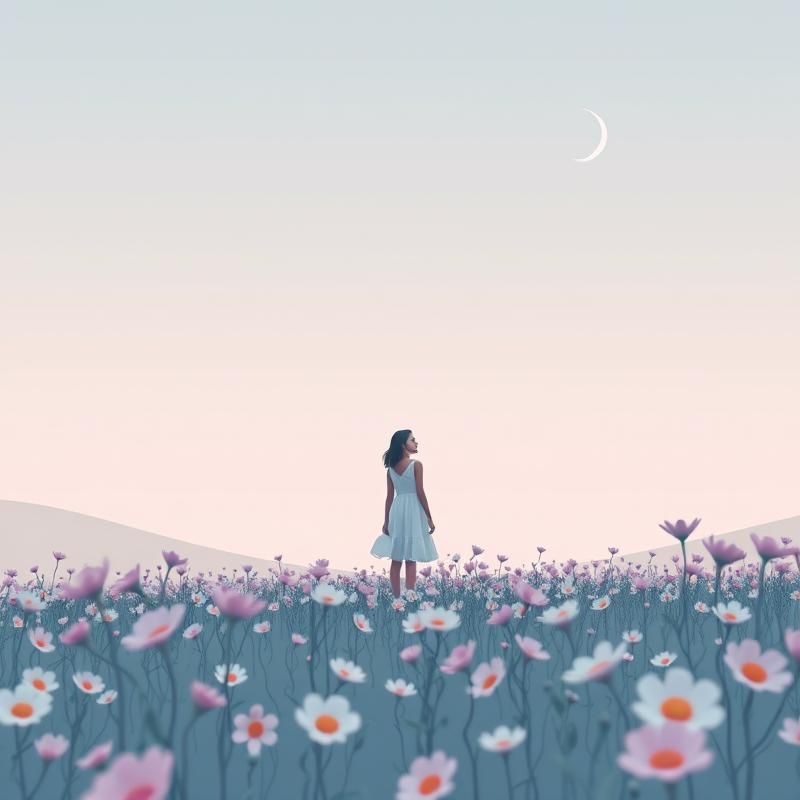 minimalist style AI art