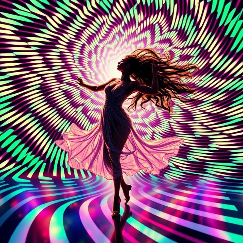 op art style AI art