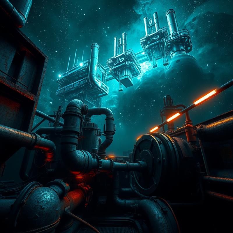 industrial style AI art