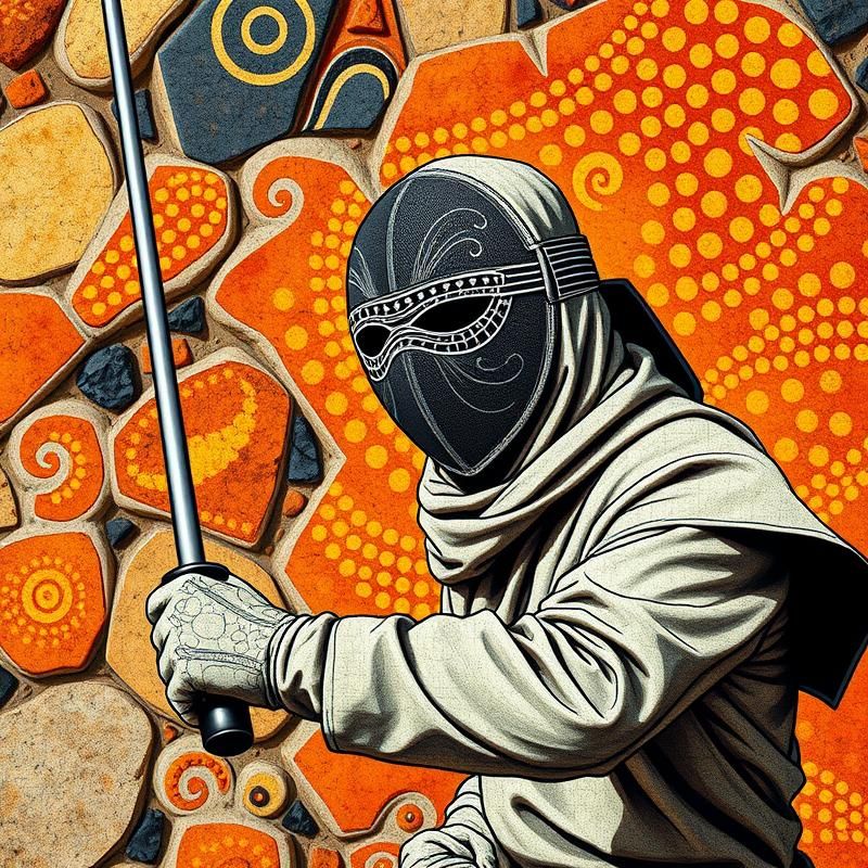 aboriginal art style AI art
