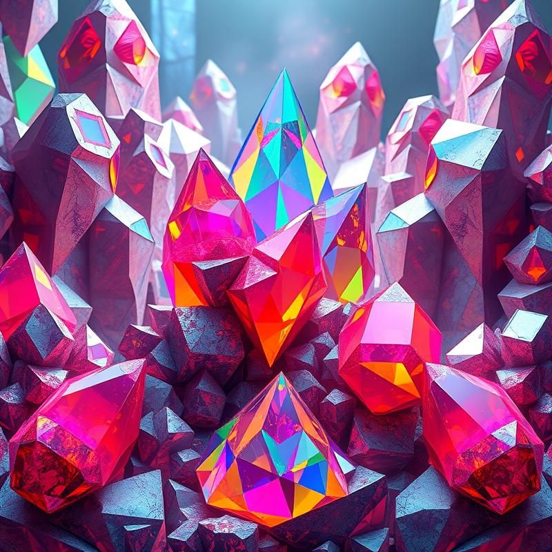 geometric style AI art