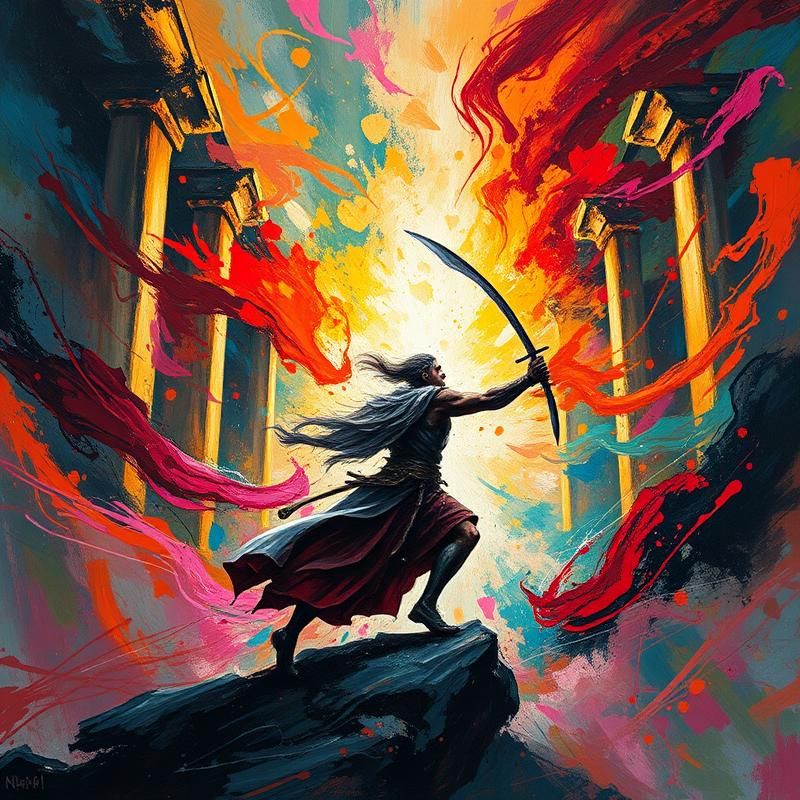 abstract style AI art
