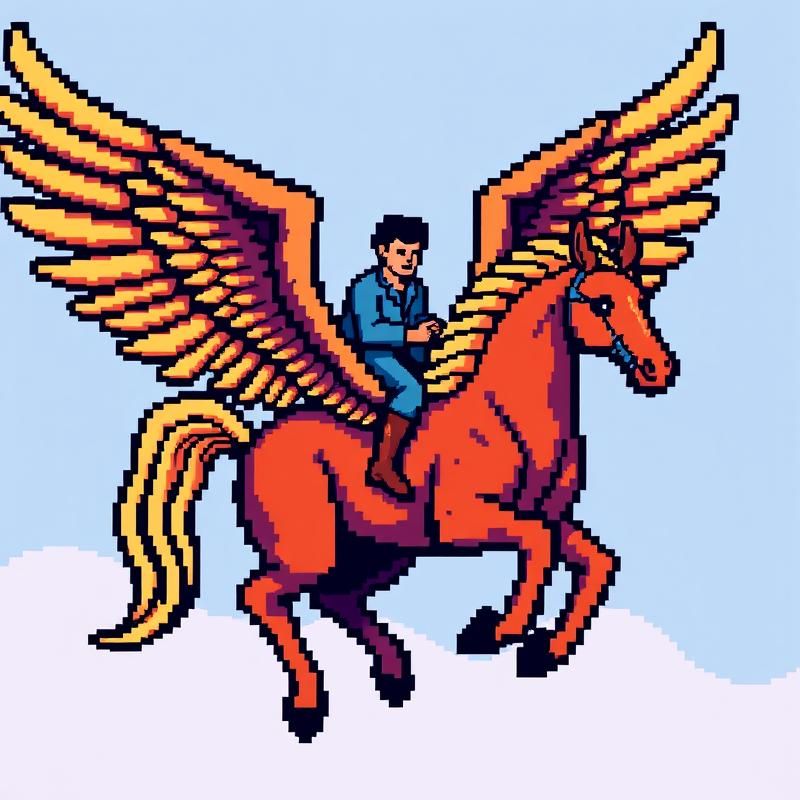 pixel art style AI art