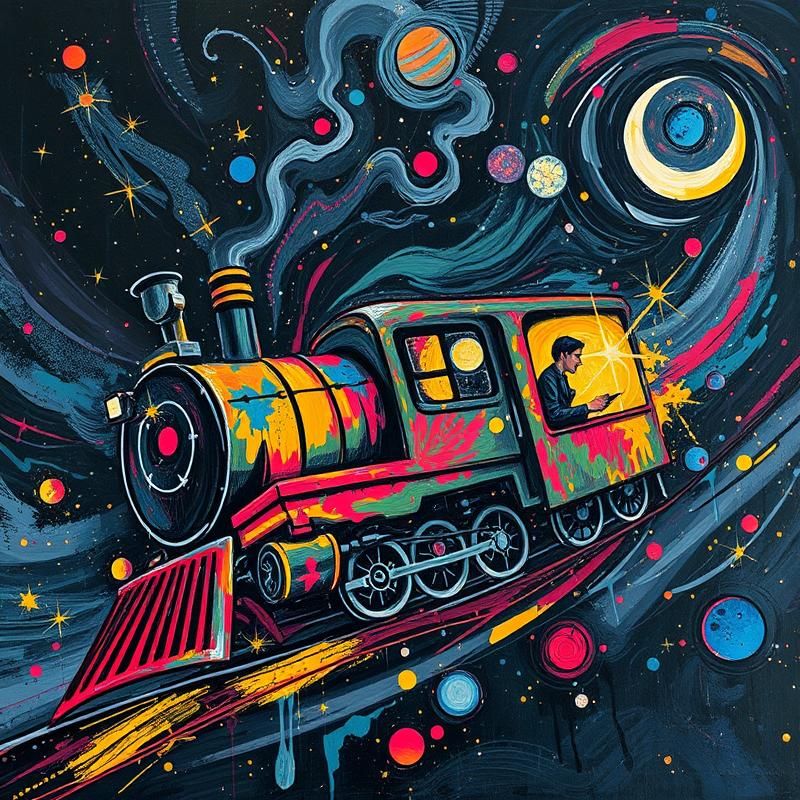 abstract expressionism style AI art