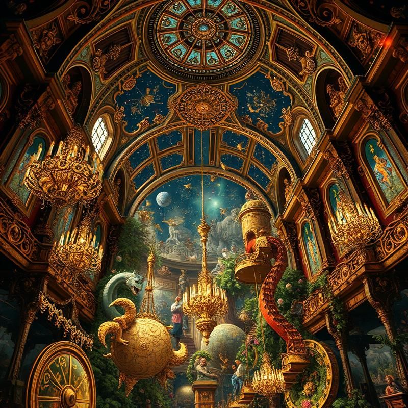 baroque style AI art