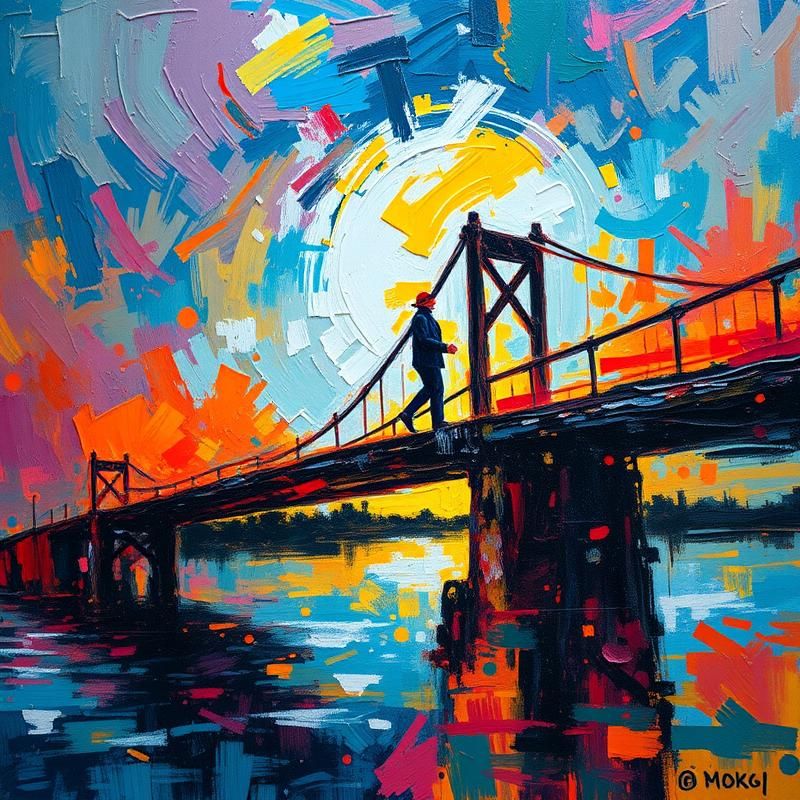 abstract expressionism style AI art