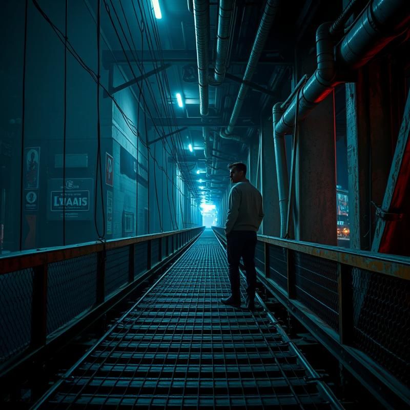 industrial style AI art