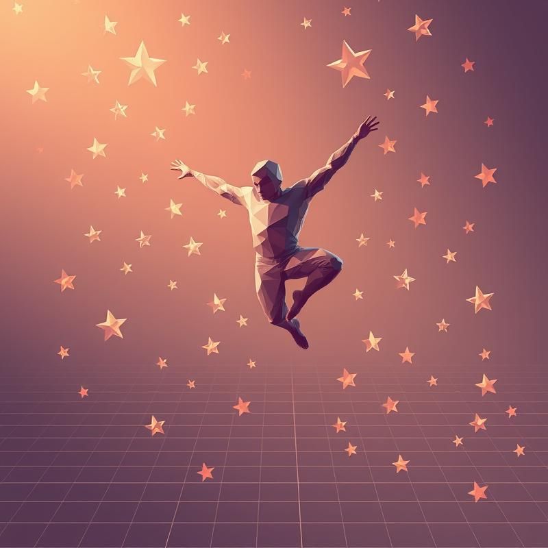 low poly style AI art